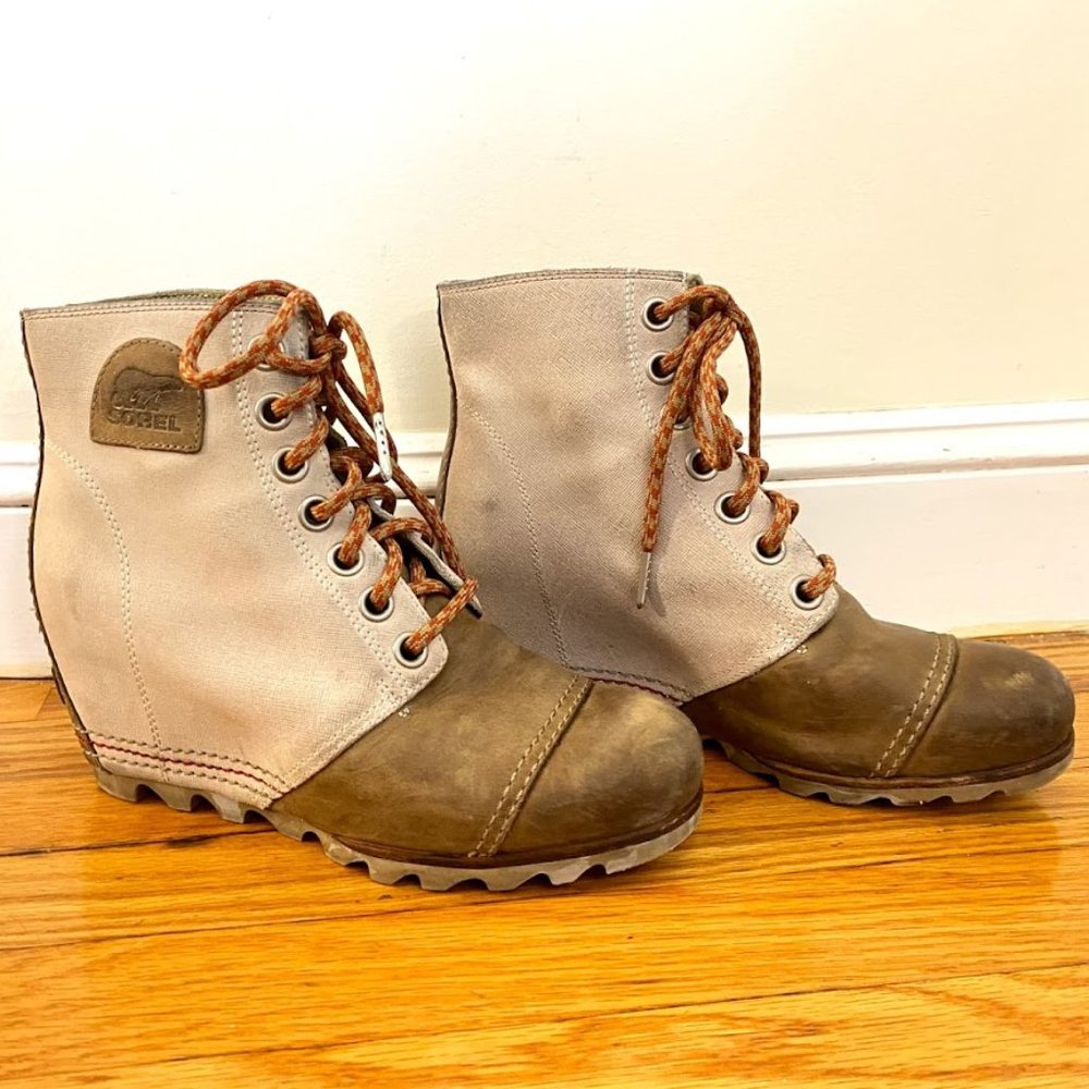Sorel PDX 1964 Premium Canvas Wedge Bootie